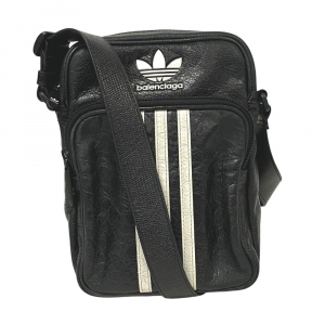 BALENCIAGA Shoulder Bag 721850 leather black Adidas Small cross