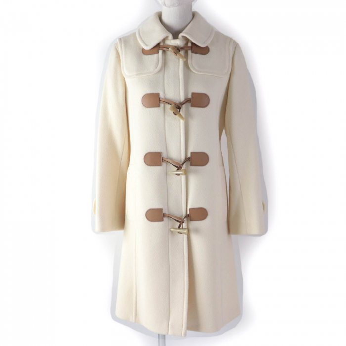 BURBERRY LONDON coat FN072-950-02 wool Ivory 38