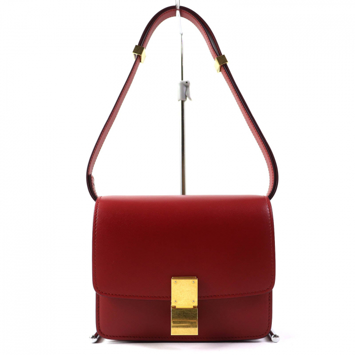 CELINE Shoulder Bag 189183DLS Main: Leather Red CLASSIC BOX Small Clas
