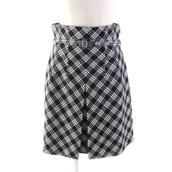 Christian Dior skirt 251J80A1244 wool Black White 42