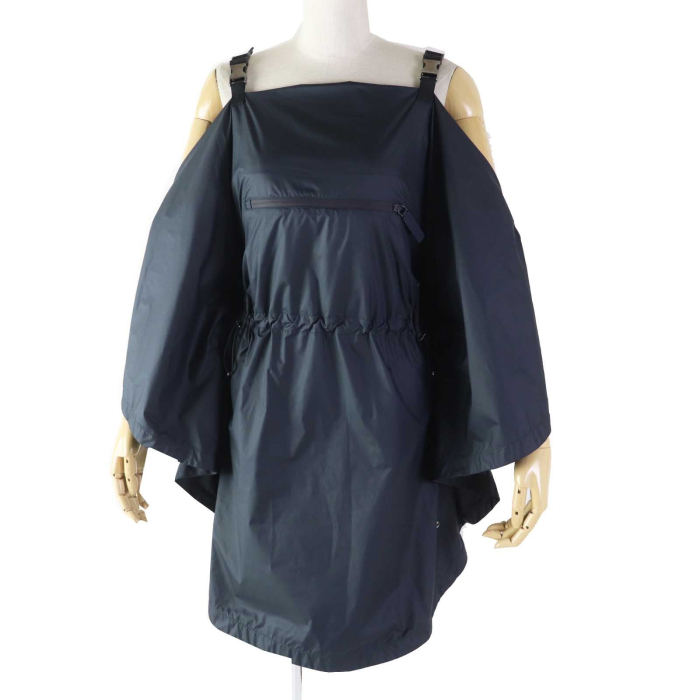 Christian Dior one piece 217R65A2829 polyester Navy Off Shoulder Draws