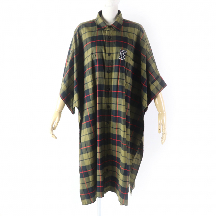 BURBERRY poncho 8017616 cotton khaki
