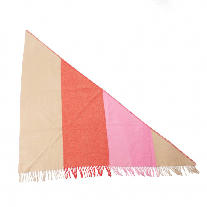 BURBERRY Scarf 4067582 cashmere Beige red pink