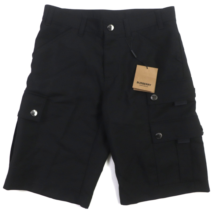 BURBERRY cargo pants 8041456 mohair black 46
