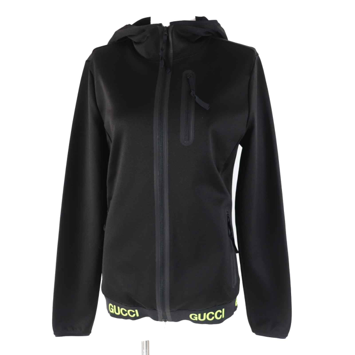 GUCCI Jersey 693081 cotton Black neon yellow S