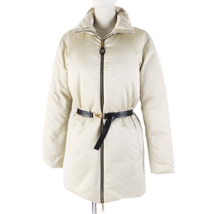 LOUIS VUITTON down coat FDJA44QWD polyester beige 36
