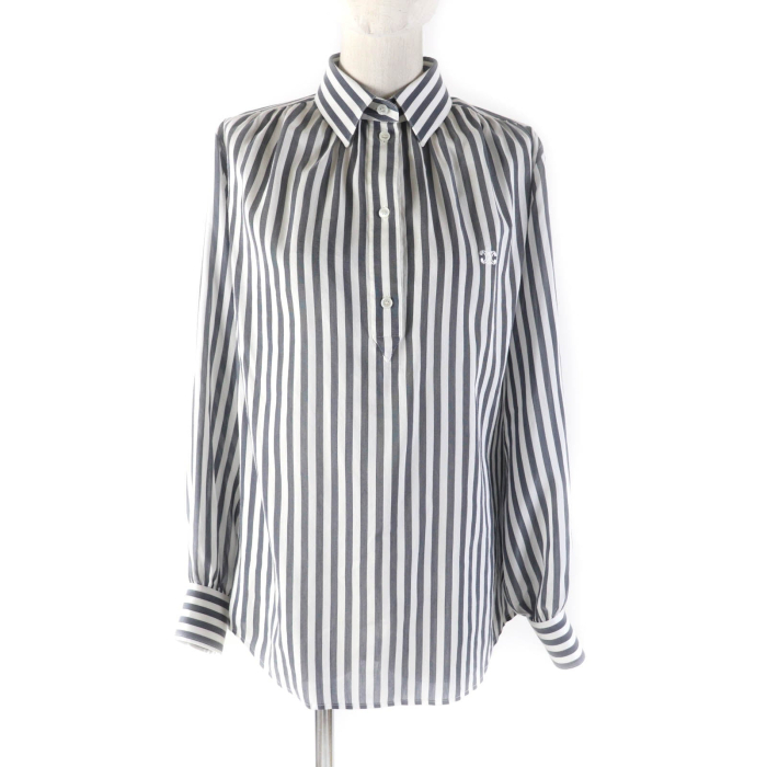 CELINE Long sleeve shirt 2C703637P cotton Gray white 34