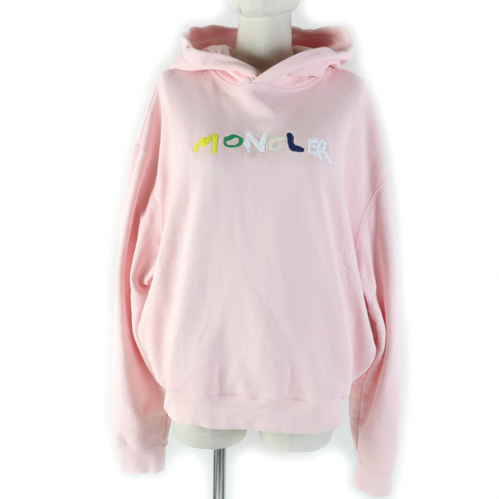 MONCLER Hoodie cotton pink HOODIE L