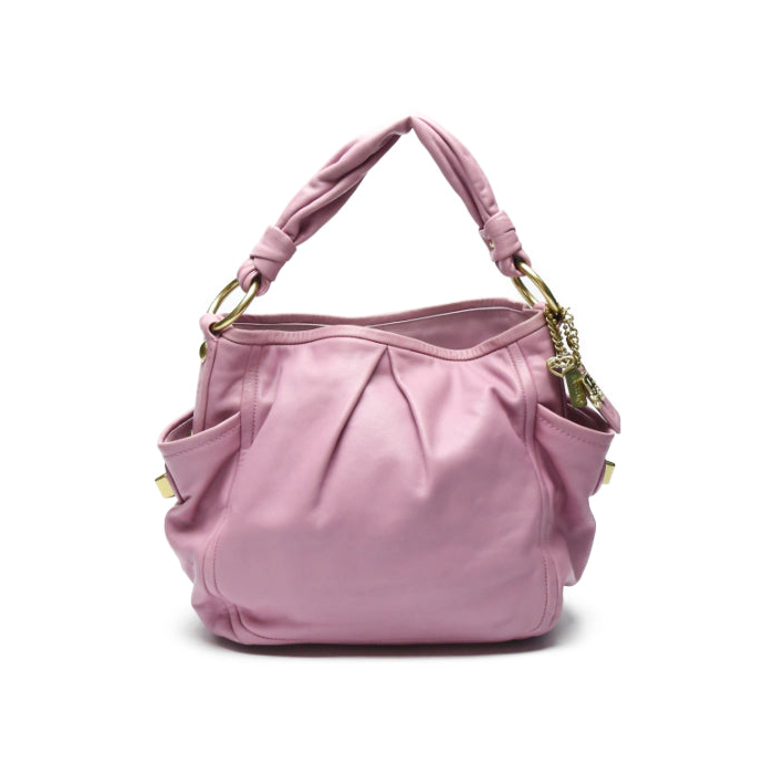 COACH Tote Bag 13412 leather purple Shoulder Bag Calfskin Women Used A