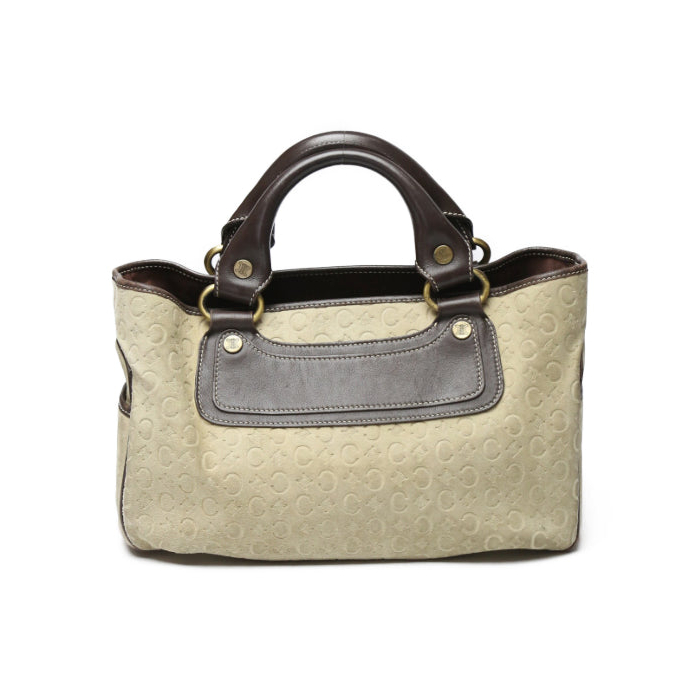 CELINE Handbag Suede beige Suede Celine Boogie bag Women Used Authenti