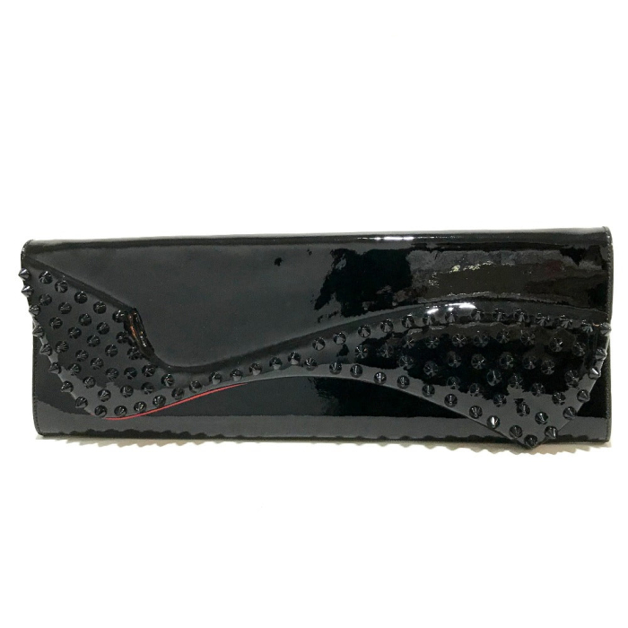 Christian Louboutin Clutch bag 3120524 Patent leather black Spike stud