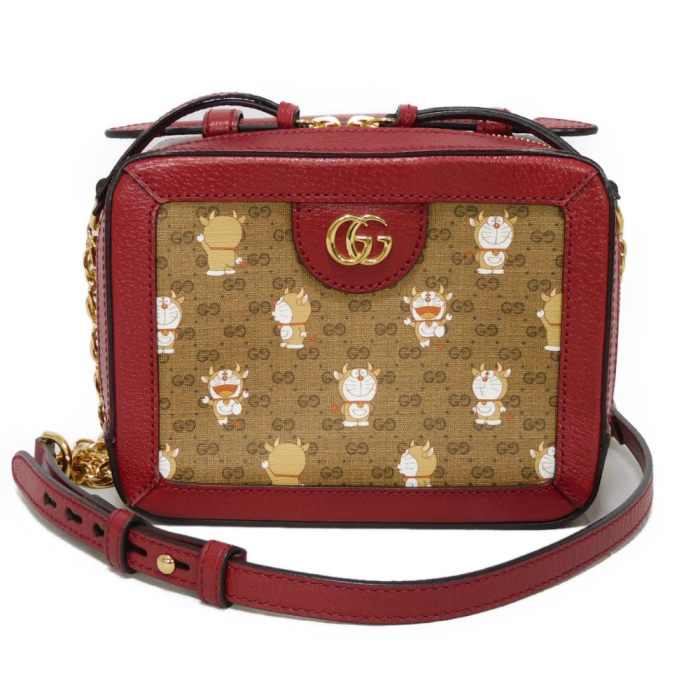 GUCCI Shoulder Bag 655596 2TVAG 9795 GG Mini Supreme canvas and calf l