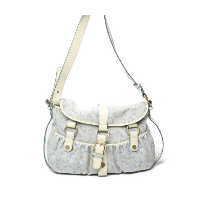 CELINE Shoulder Bag Canvas