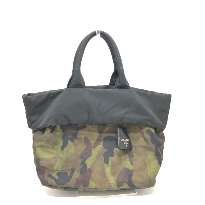 PRADA Handbag B1959V Nylon green camouflage