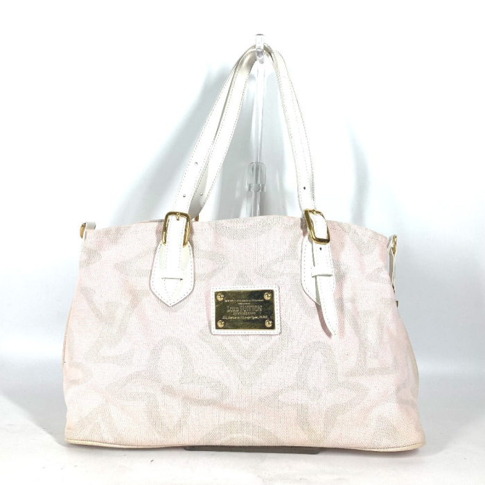 LOUIS VUITTON Shoulder Bag M95672 cotton pink Cruise line Taicienne PM