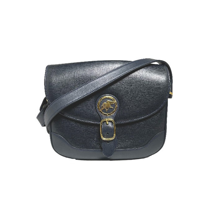 HUNTING WORLD Shoulder Bag leather Navy Crossbody Shoulder Bag Women U