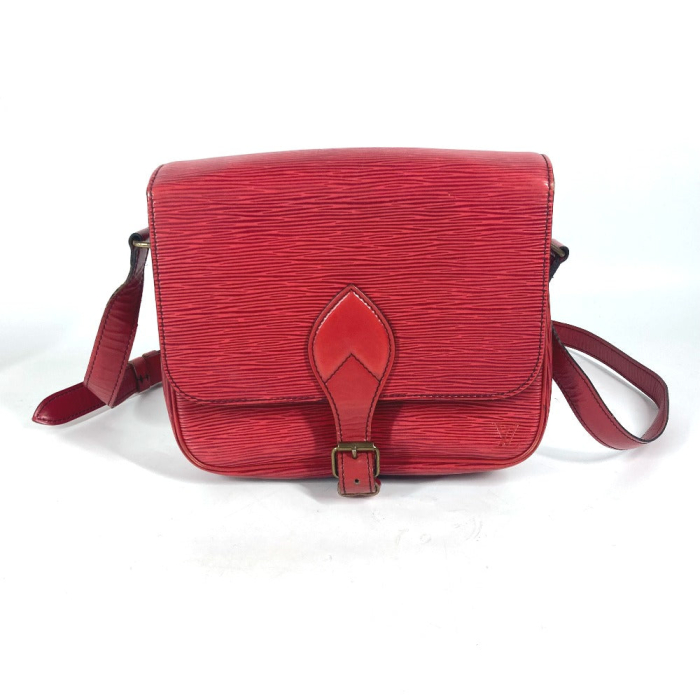 LOUIS VUITTON Shoulder Bag M52247 Epi Leather Red Epi Cartouchiere