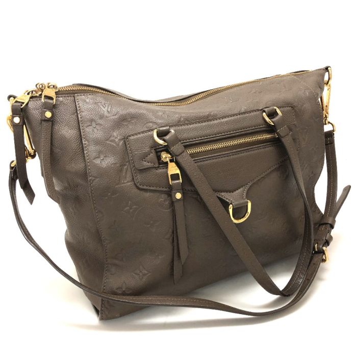 LOUIS VUITTON Handbag M43409 Monogram Ann Platt Leather Brown Monogram