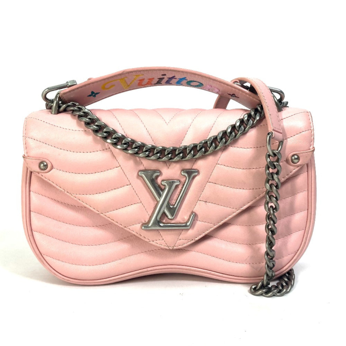 LOUIS VUITTON Shoulder Bag M51944 leather pink Crossbody New Wave Chai
