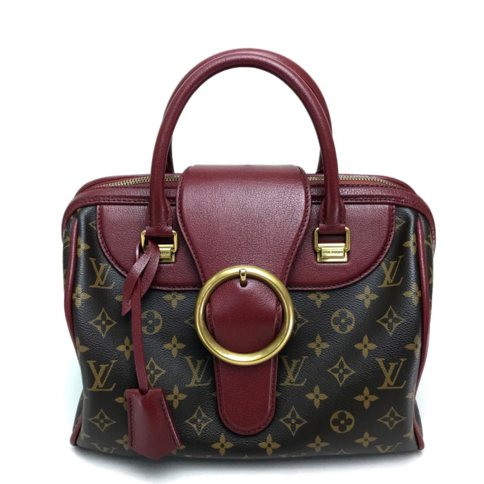 LOUIS VUITTON Handbag M40802 Monogram canvas Dark brown Monogram golde