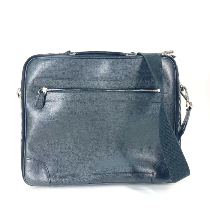 LOUIS VUITTON Business bag M32522 Taiga Leather black Taiga Porto Ordi