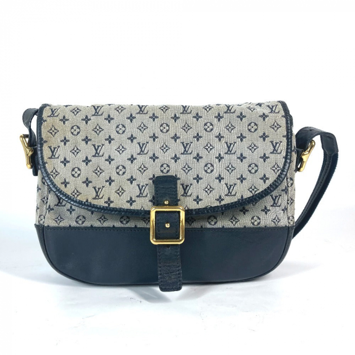 LOUIS VUITTON Shoulder Bag M92670 Monogram mini canvas Navy Monogram m