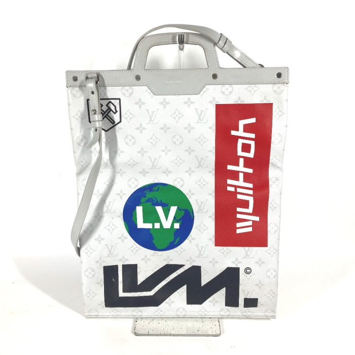 LOUIS VUITTON Tote Bag M44627 Monogram canvas white Monogram white Fla