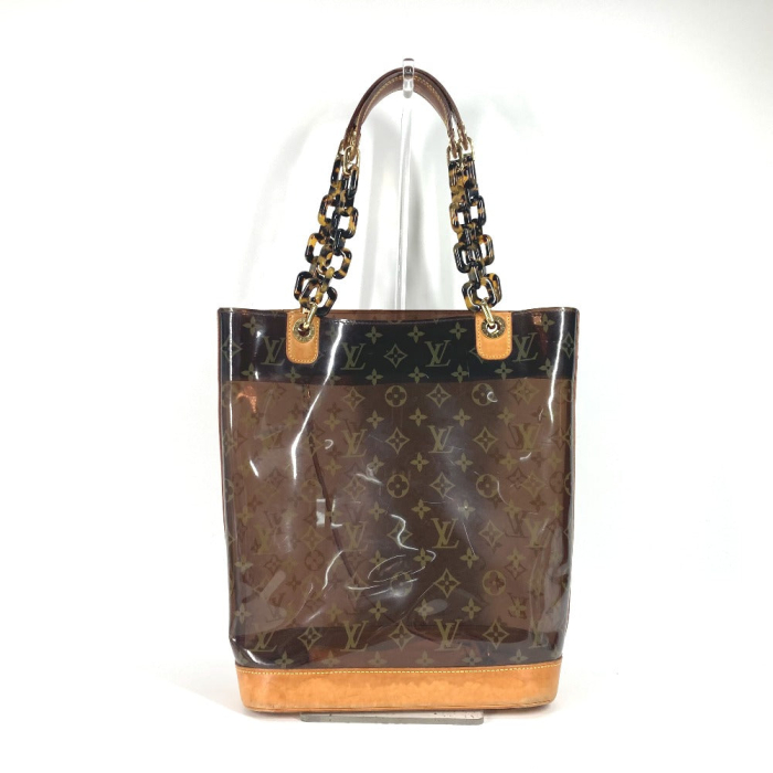 LOUIS VUITTON Tote Bag M92501 Plastics Brown Monogram Plastics Cabas A