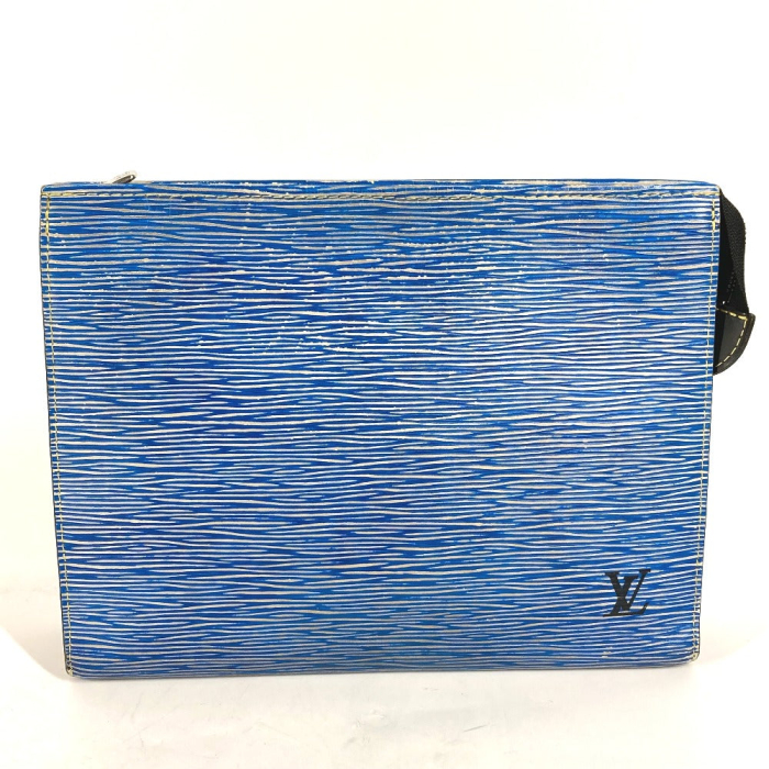 LOUIS VUITTON business bag M54654 Epi Leather blue Epi denim posh toil