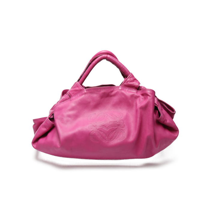 LOEWE Handbag leather pink Tote bag leather Nappa Aire Women Used Auth