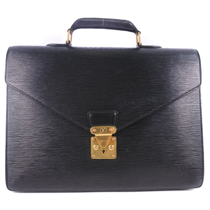 LOUIS VUITTON Business bag M54412 Epi Leather black Cerviet ambassador