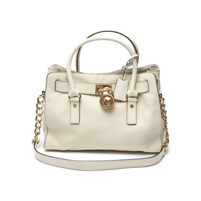 MICHAEL KORS Handbag Calfskin white 2WAY Shoulder Bag leather Women Us