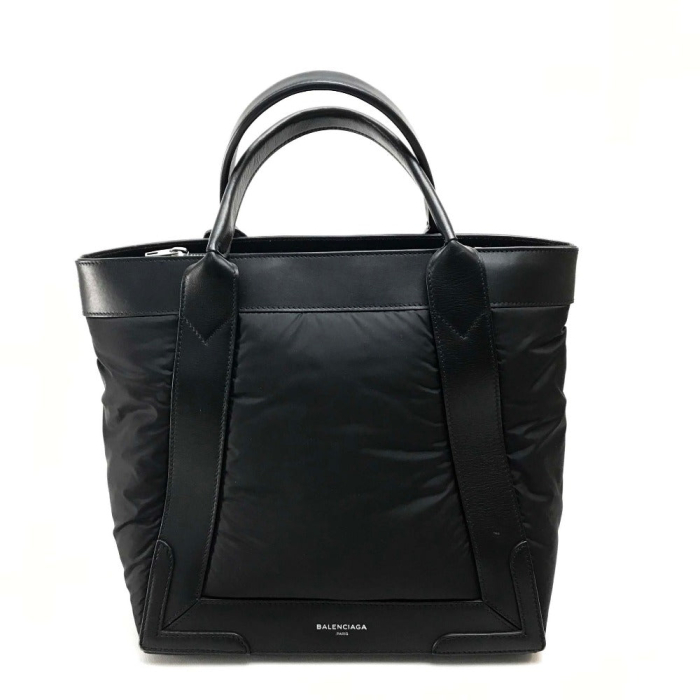 BALENCIAGA Tote Bag 363425 Nylon / leather black Kabas S Women Used Au