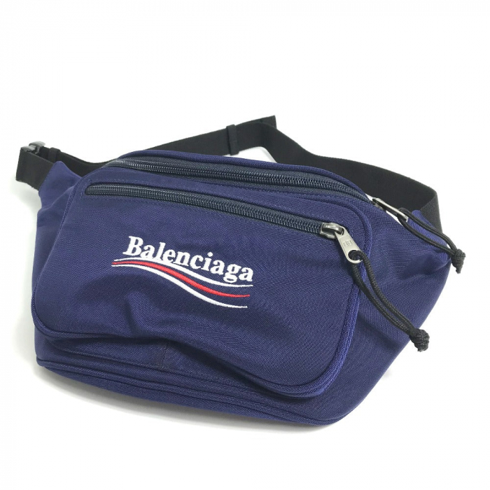 BALENCIAGA Sling bag 482389 Nylon Navy Men's Women Explorer unisex(Uni