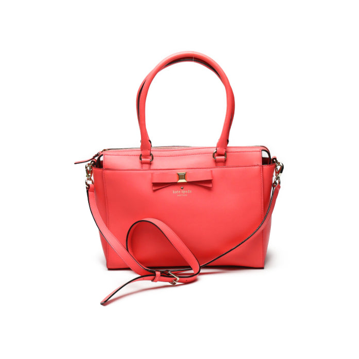 Kate Spade Shoulder Bag leather pink Diagonal crossing 2WAY Women Used