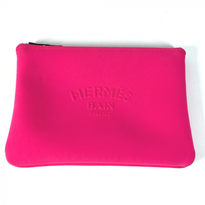 HERMES Pouch polyamide pink Makeup pouch Cosmetics Pouch Neovan PM