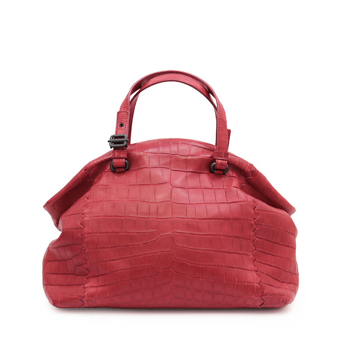 BOTTEGAVENETA Handbag leather Red