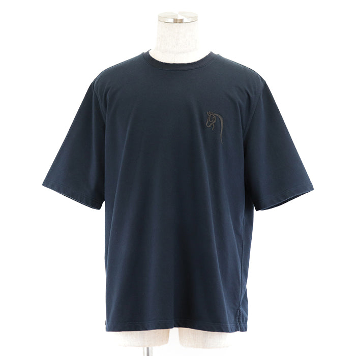 HERMES Short sleeve T-shirt cotton Navy XXL