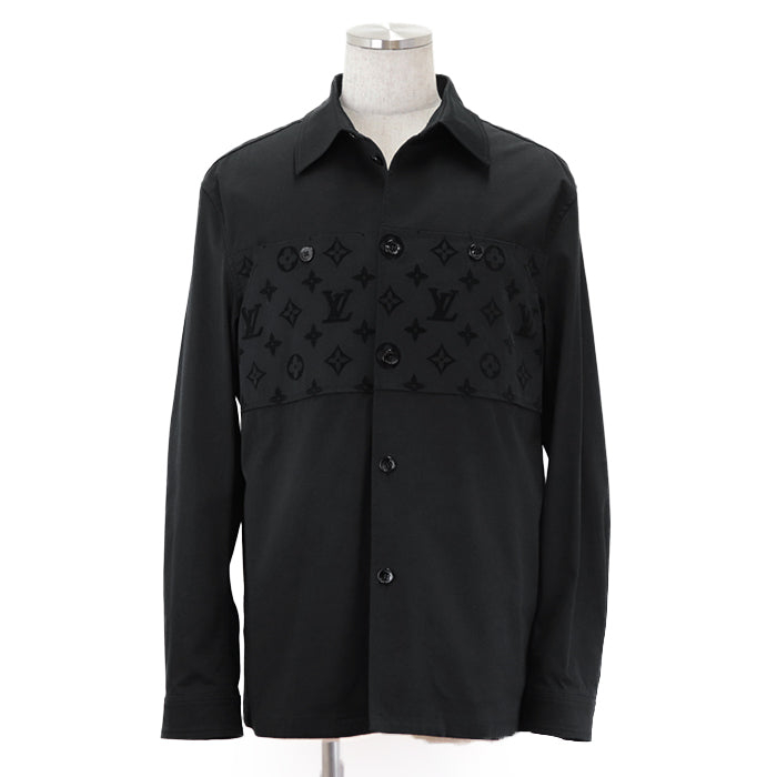 LOUIS VUITTON Long sleeve shirt cotton black RM241MQ FUG HQB45W Flock 