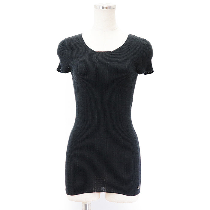 CHANEL tops Cotton nylon black 34