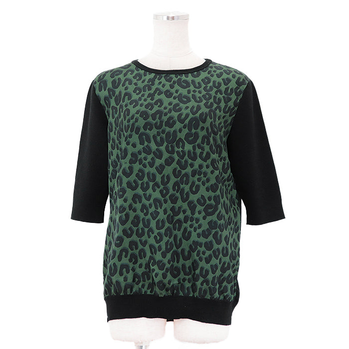 LOUIS VUITTON Cut silk black olives M