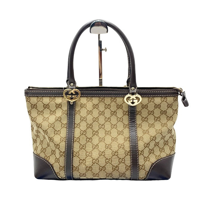 GUCCI Tote Bag 257069 GG canvas beige Handbag GG pattern canvas unisex