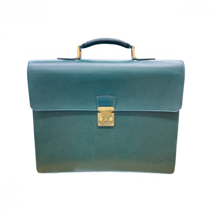 LOUIS VUITTON Business bag M30034 leather green Documents bag Epithea 