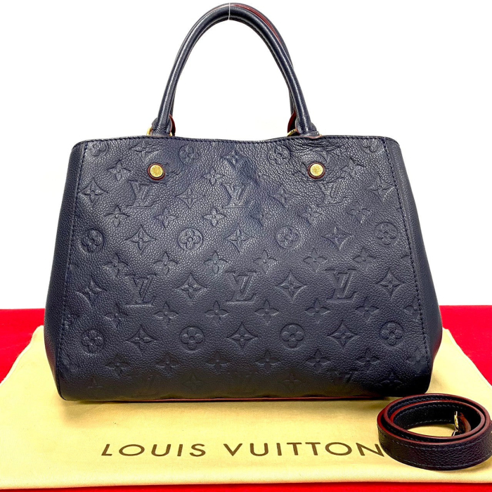 LOUIS VUITTON Shoulder Bag Monogram Ann Platt Navy Monogram Ann Platt 