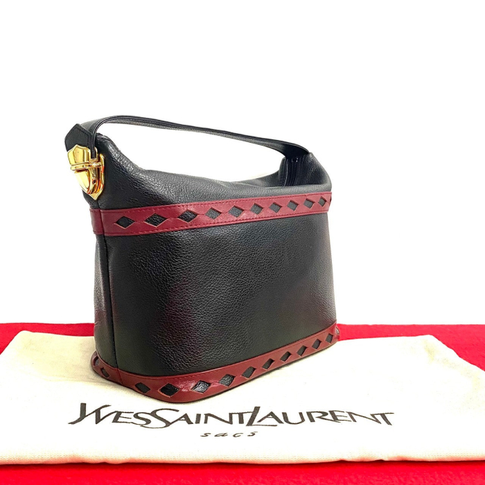 YVES SAINT LAURENT Handbag leather Red