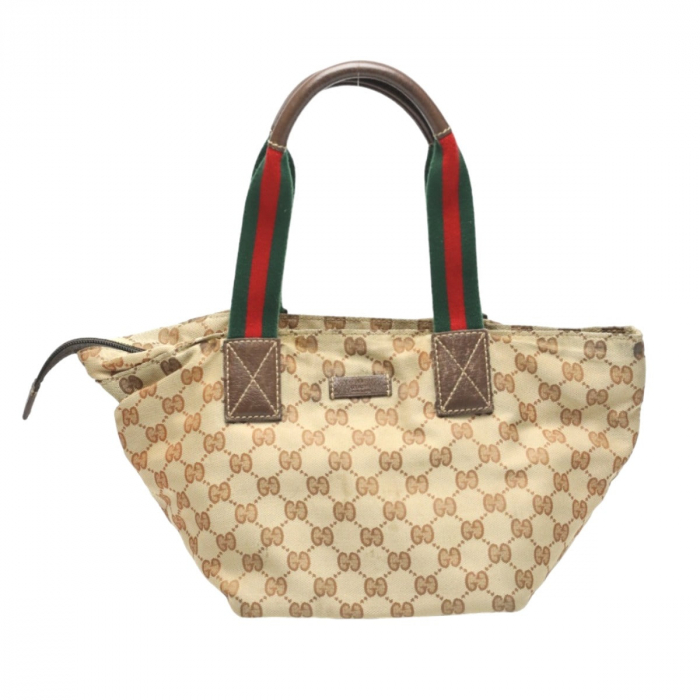 GUCCI Handbag 131228 GG canvas beige Tote Bag Sherry line Women Used A
