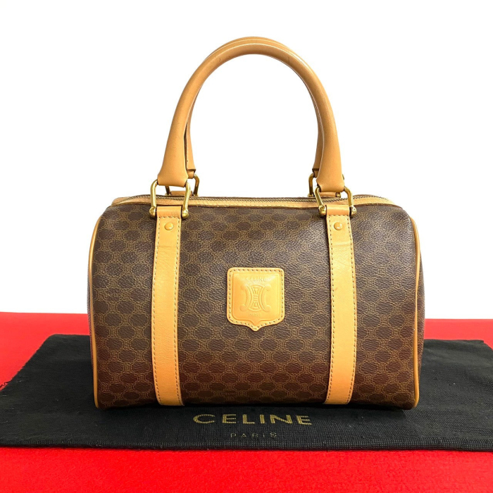 CELINE Boston Duffel bag leather Brown