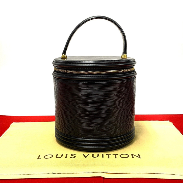 LOUIS VUITTON Handbag Epi Leather black Epi Cannes