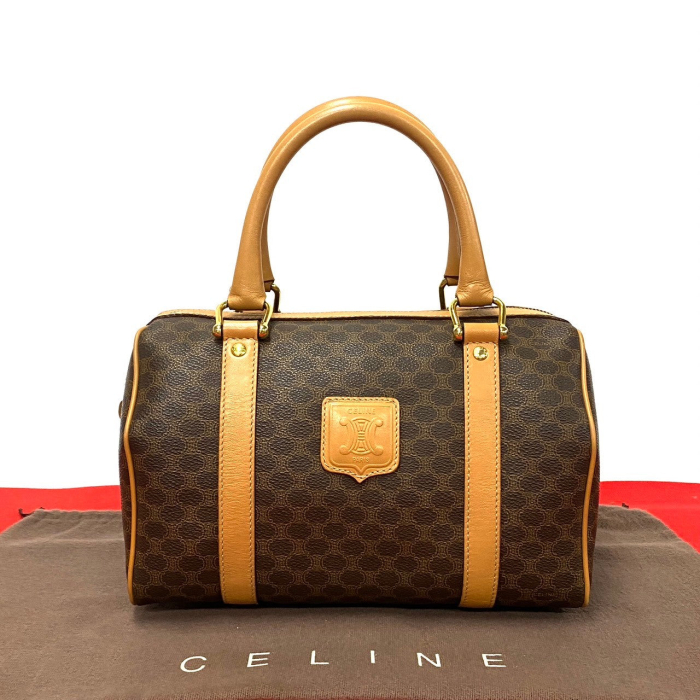 CELINE Boston Duffel bag leather Brown
