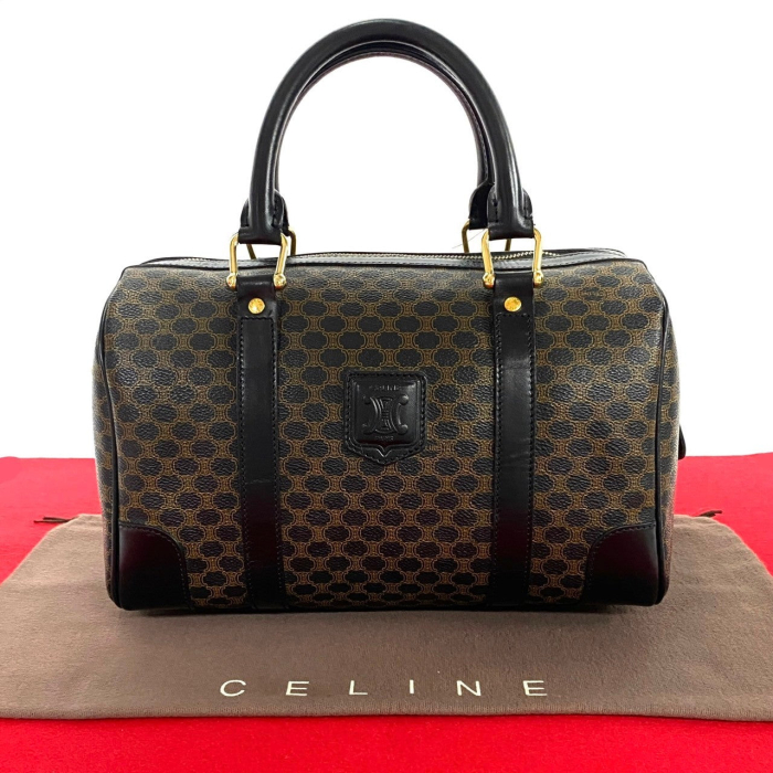 CELINE Boston Duffel bag leather black
